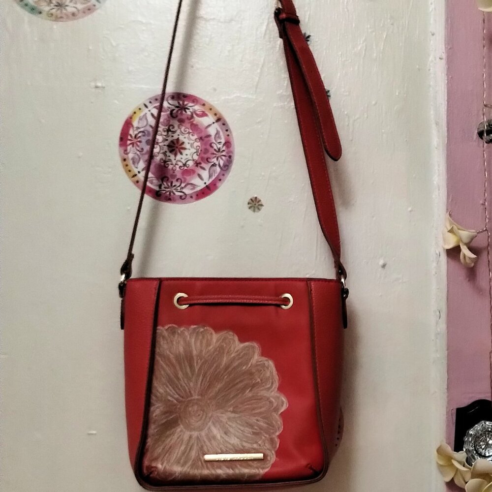 Steve Madden - Custom - Hand Painted Bucket bag - Picture 2 of 13